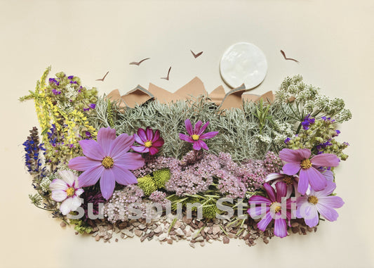 Desert Flowers 8x10 Fine Art Print by Sunspun Studio
