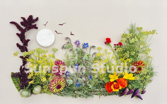 Farm Fresh Flowers 8x10 Fine Art Print by Sunspun Studio