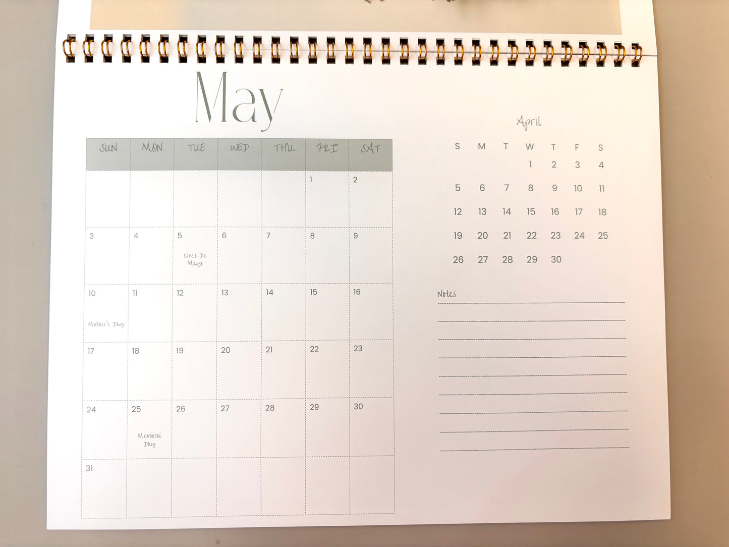 2026 Botanical Calender