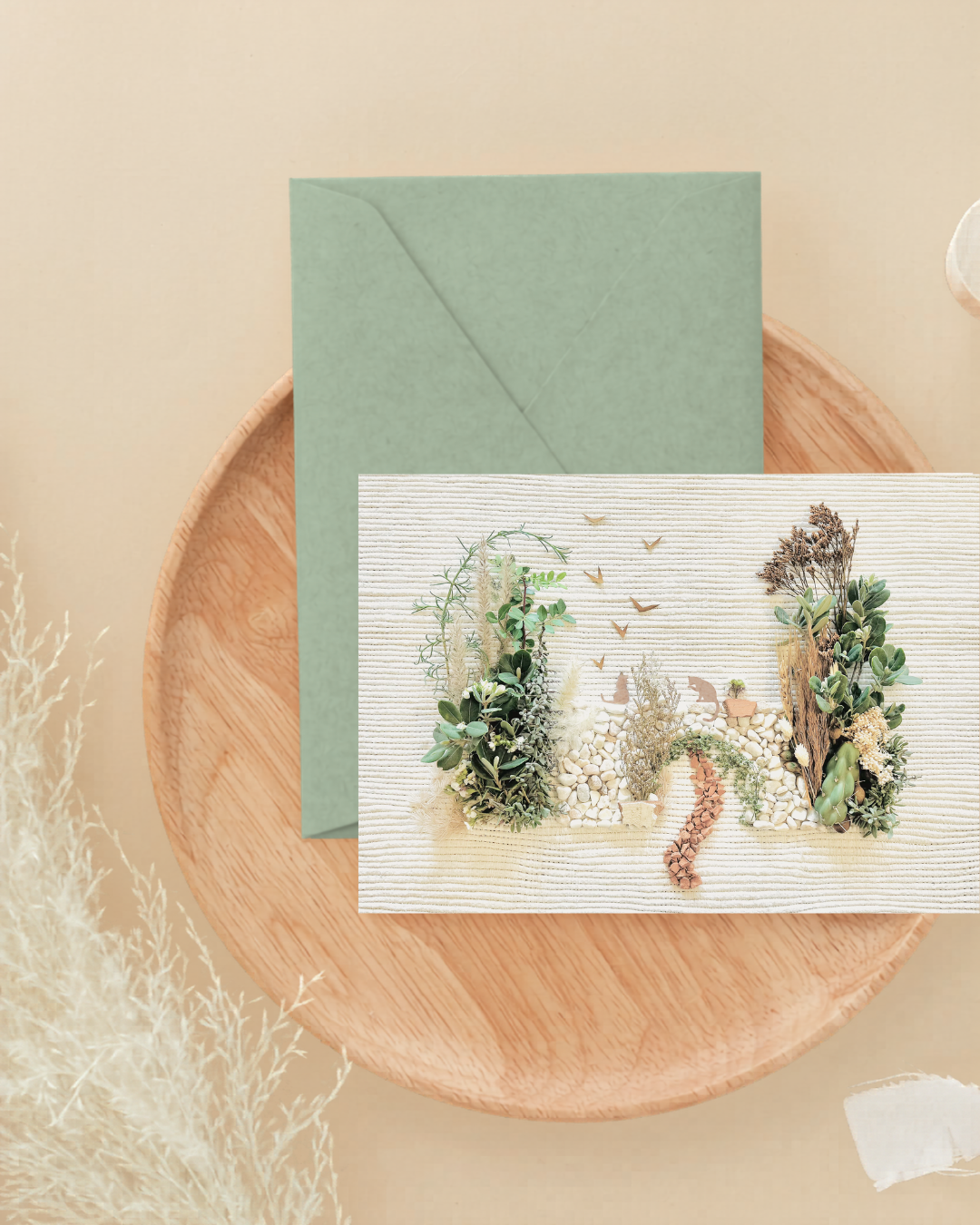 las olivas greeting card