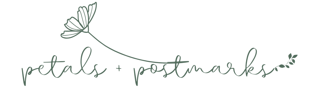 Petals + Postmarks Club logo