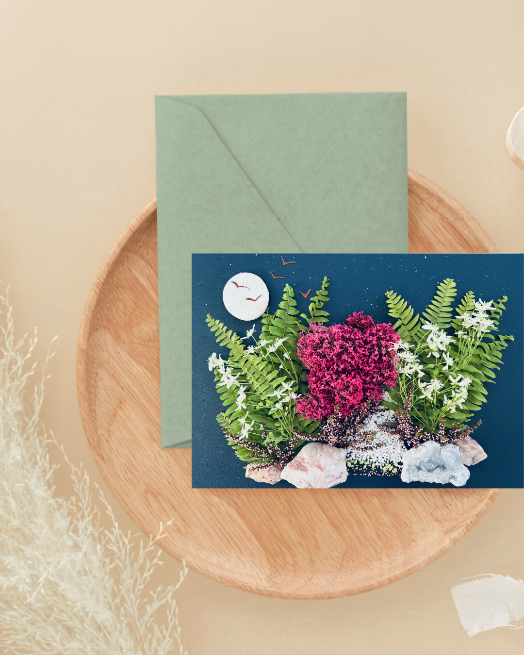 winter night greeting card